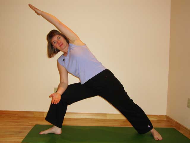 Yoga side angle pose